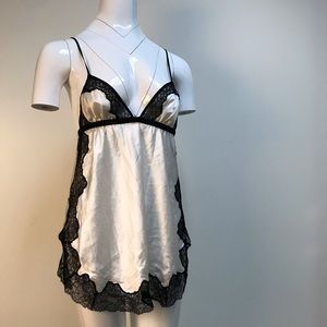 Vintage My sexy black and white slip